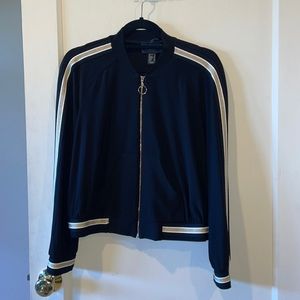 New Frank Lyman Black/Gold Bomber Jacket